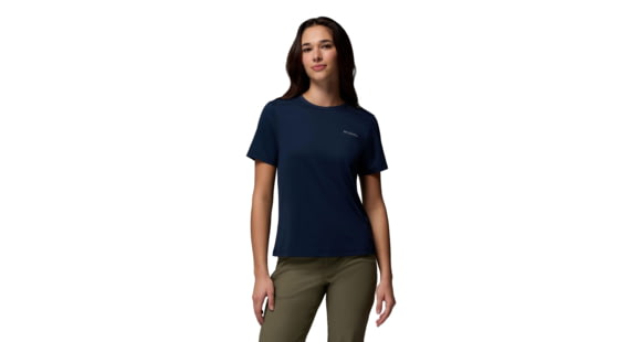 Columbia Wild Springs Short Sleeve - Women's, Collegiate Navy, Medium, 2119271465-465-M