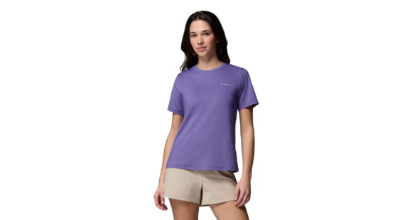 Columbia Wild Springs Short Sleeve - Women's, Stormwatch, Extra Small, 2119271525-525-XS