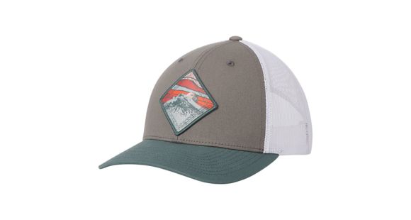 Columbia Womens Snap Back Hat - Women's, Titanium, Mountain Patch, One Size, 1768401049-One Size