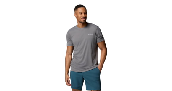 Columbia Zero Rules Light Short Sleeve Crew - Men's, City Grey, 2XL, 2118501024-024-XXL
