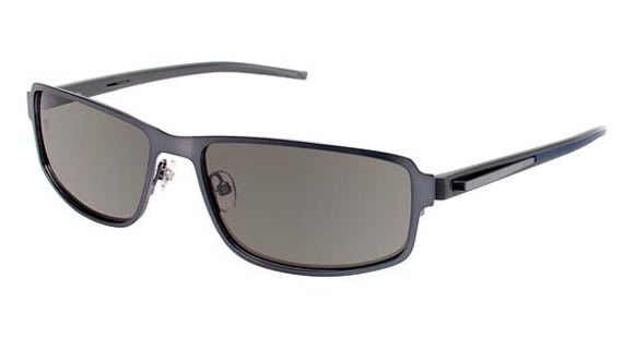 Columbia Copper Sunglasses - Frame MATTE CARBON BLUE/GREY, Lens Color Smoke CBCOPPER03
