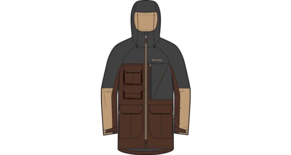 Columbia Coreshot Jacket - Men's, Tobacco/Black/Canoe, 2XL, 2133981-256-XXL