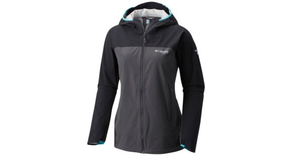 Columbia Crest to Creek Hybrid Shell Jacket - Women's, Black, Shark, L, 1770801010L