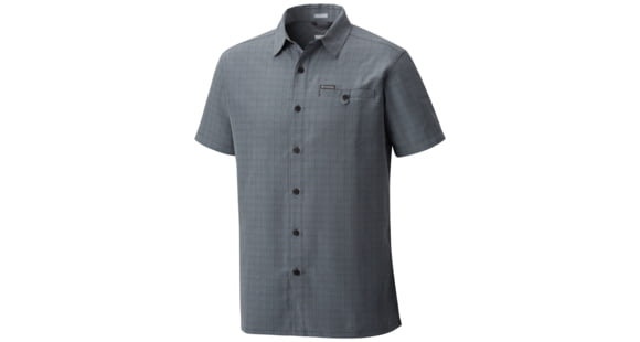 Columbia Declination Trail II Short Sleeve Shirt - Men's -Shark/Ombre-Medium