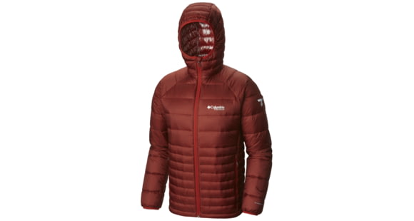 Columbia Diamond 890 TurboDown Jacket - Men's-Deep Rust/Rust Red-Large