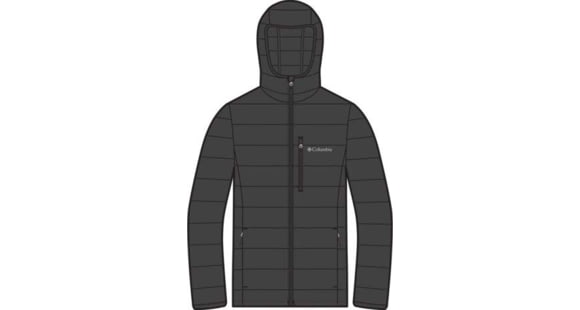 Columbia Drift Peak Stretch Down Hooded Jacket - Men's, Black, Extra Large, 2133971-010-XL