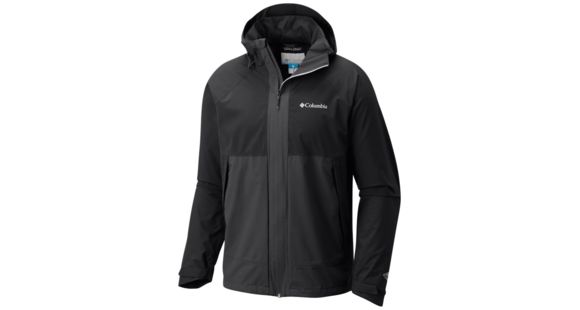 Columbia Evolution Valley Lightweight Rain Jacket - Men's, Black, Shark, S, 1773841010S