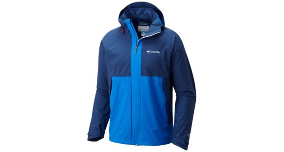 Columbia Evolution Valley Lightweight Rain Jacket - Men's, Super Blue, Carbon, S, 1773841438S