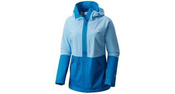 Columbia Evolution Valley Lightweight Rain Jacket - Women's, Blue Sky, Dark Cyan, S, 1770821989S