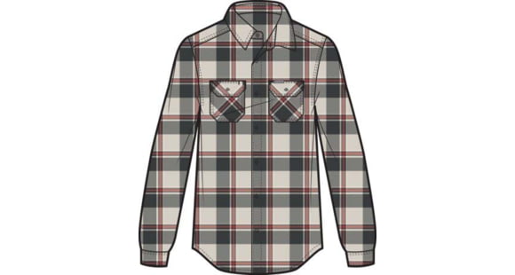 Columbia Flare Gun Stretch Flannel Shirt - Men's, Dark Stone Trails Edge Plaid, Large, 1861581-279-L