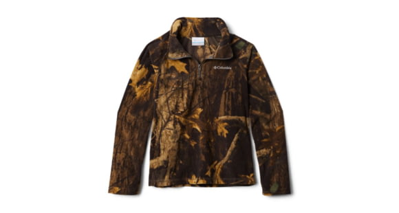 Columbia GlacialIII Fleece Printed Half Zip, Timberwolf, Extra Small - Boy's, 1800761939-XS