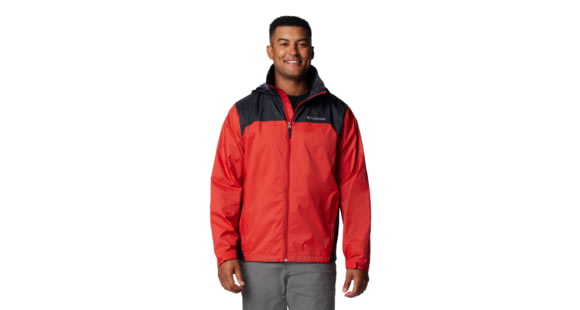 Columbia Glennaker Lake II Rain Jacket - Men's, Sail Red/Black, L, 2089791-698-L