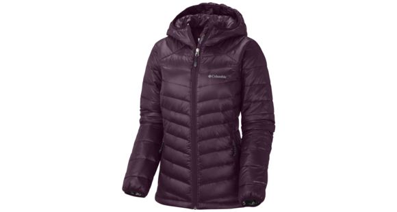 Columbia Gold 650 TurboDown Radial Down Hooded Jacket - Women's-Purple Dahlia-Small