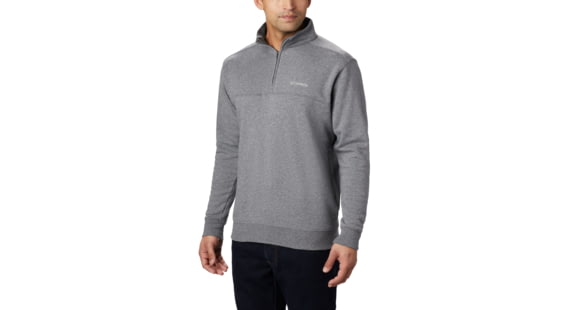 Columbia Hart Mountain II Half Zip Sweatshirt - Men's, Charcoal Heather, XXL, 1411621-030-XXL