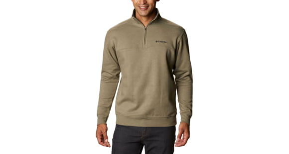 Columbia Hart Mountain II Half Zip Sweatshirt - Mens, Stone Green Heather, 2XL, 1411621397StnGnHthXXL