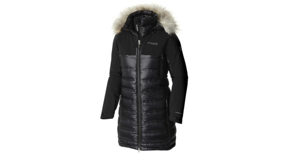 Columbia HeatZone 1000 TurboDown Hooded Parka - Women's-Black-Medium