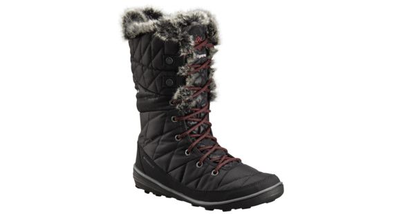 Columbia Heavenly Camo Omni-Heat Winter Boot - Women's, Black/Marsala, Medium, 11, 1803101010-11