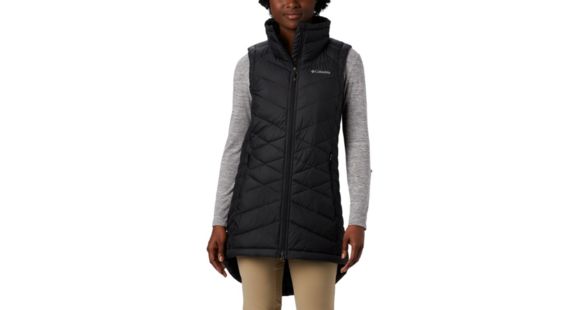 Columbia Heavenly Long Vest - Women's, Black, Small, 1859741010-S