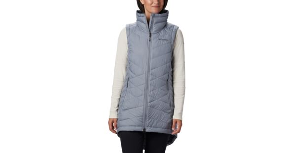 Columbia Heavenly Long Vest - Women's, Tradewinds Grey, Small, 1859741032-S
