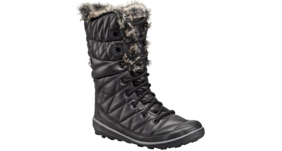 Columbia Heavenly Omni-Heat Winter Boot - Women's-Black/Dark Fog-Medium-7
