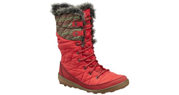 Columbia Heavenly Omni-Heat Print Winter Boot - Women's-Henna/Nori-Medium-10