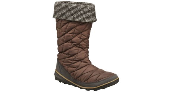 Columbia Heavenly Omni-Heat Slip Knit Winter Boot - Women's-Tobacco/Dark-Medium-6.5