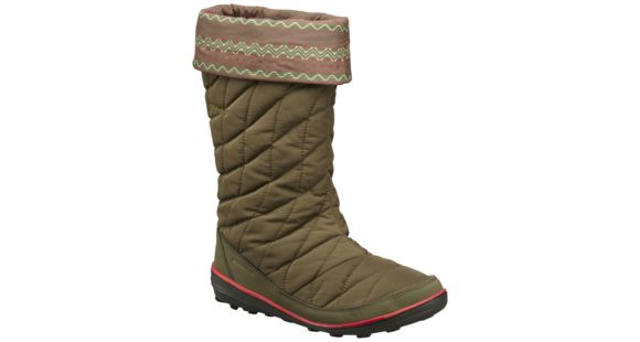 Columbia Heavenly Omni-Heat Slip Print Winter Boot - Women's-Nori/Henna-Medium-9.5