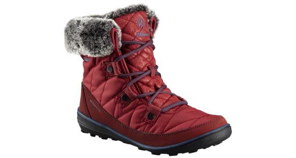 Columbia Heavenly Shorty Camo Omni-Heat Winter Boot - Women's, Marsala Red, Medium, 6, 1803611619-6