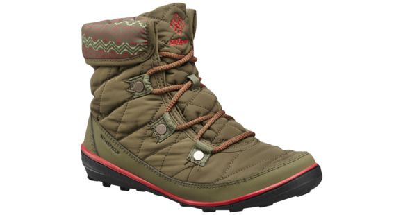 Columbia Heavenly Shorty Omni-Heat Print Winter Boot - Women's-Nori/Henna-Medium-7