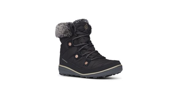 Columbia Heavenly Shorty Omni-Heat Winter Boots - Women's, Black/Kettle, 8 US, Medium, 1691541010-8