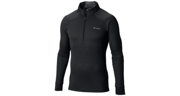 Columbia Heavyweight II Long Sleeve Half Zip - Mens, Black, Large, 1638531010-L