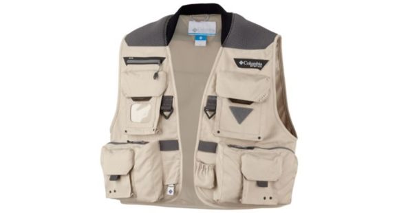 Columbia Henry's Fork V Vest - Mens, Fossil, Large, 1470961160-L
