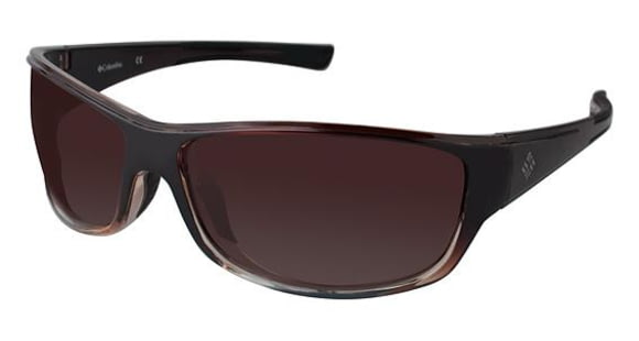 Columbia Hurricane Peak Sunglasses - Frame BROWN/CLEAR, Lens Color Brown Gradient CBHURRICANEPK03