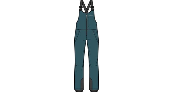 Columbia Iceventure II Bib - Women's, Everblue Dobby, Large, 2085921-429-L