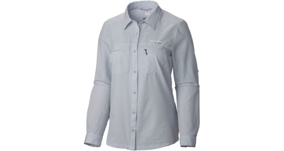 Columbia Irico Long Sleeve Shirt - Women's-Cirrus Grey Heather-X-Small