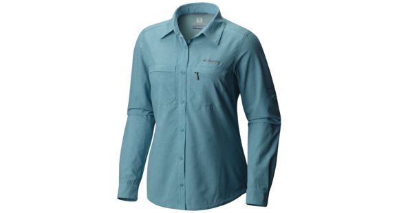 Columbia Irico Long Sleeve Shirt - Women's-Teal Heather-Small