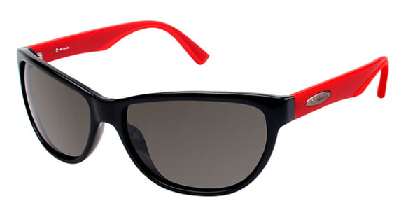 Columbia Kaliope Sunglasses - Frame BLACK/MATTE RED, Lens Color Smoke CBKALIOPE01