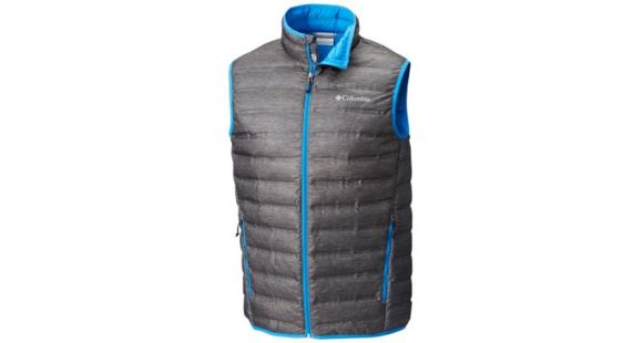 Columbia Lake 22 Down Vest - Men's, Charcoal Heather Print, 2XL, 1737871030-XXL