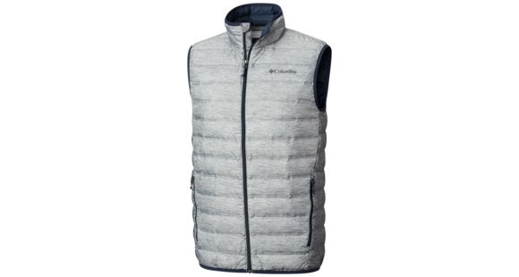 Columbia Lake 22 Down Vest - Men's, Columbia Grey Heather Print, 2XL, 1737871039-XXL
