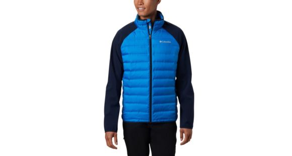 Columbia Lake 22 Hybrid Down Jacket - Men's, Azure Blue, Collegiate Navy, Small, 1864604463-S