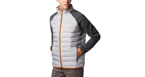 Columbia Lake 22 Hybrid Down Jacket - Men's, Columbia Grey, Shark, Large, 1864604039-L