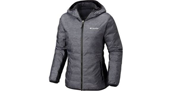 Columbia Lake 22 Reversible Hooded Jacket, Charcoal Heather Print, XL - Women's, 1799291030-XL