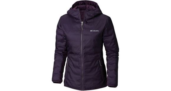 Columbia Lake 22 Reversible Hooded Jacket, Dark Plum Heather Print, Extra Small - Women's, 1799291506-XS