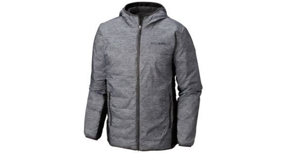 Columbia Lake 22 Reversible Hooded Jacket - Men's, Columbia Grey Hthr Print, Large, 1798322039-L