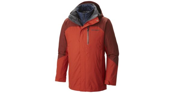 Columbia Lhotse II Interchange Jacket - Men's-Rust Red/Deep Rust-Medium
