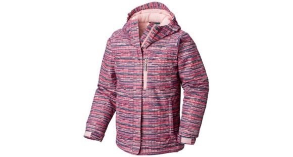 Columbia Magic Mile Jacket - Girls, Rosewater Digi Lines Print, Medium, 1753941686-M