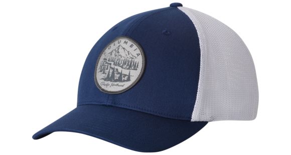 Columbia Mesh Ball Cap, Carbon, PNW Patch, L/XL, 1495921470L/XL