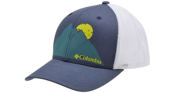 Columbia Mesh Snap Back Hat-British Tan/Graphic Mountain-One Size