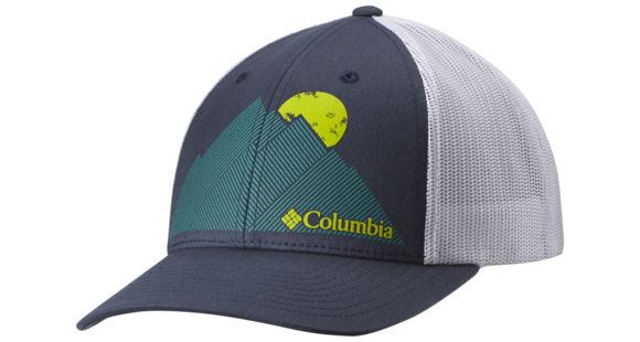 Columbia Mesh Snap Back Hat-Zinc/Graphic Mountain-One Size
