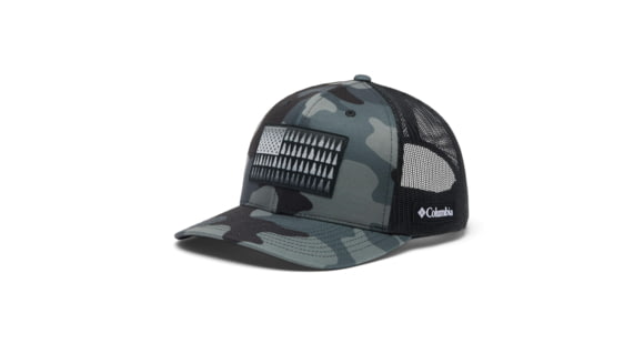 Columbia Mesh Tree Flag Ball Cap, Black Mod Camo, 2XL, 1837103031BckModCmXXL